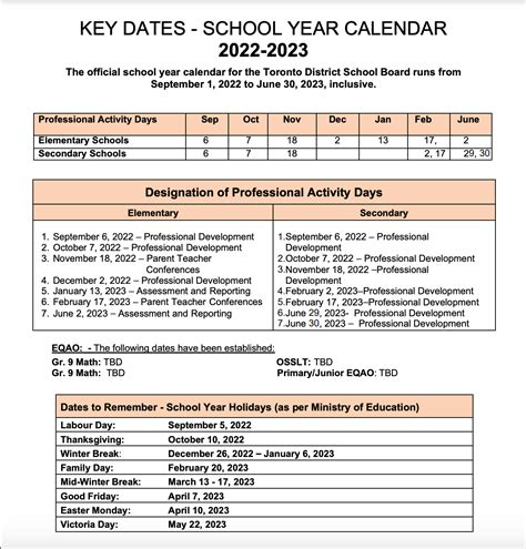 Tdsb 2023 To 2023 Calendar – Get Calendar 2023 Update