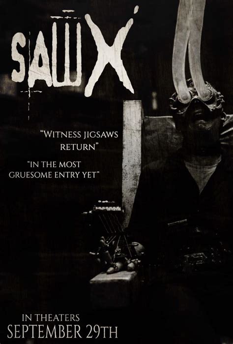 Saw X poster : r/saw