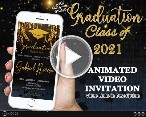 Simple Graduation Invitation Digital Graduation Party - Etsy