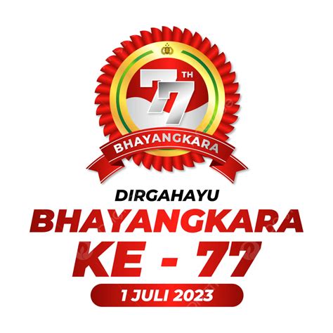 Teks Tulisan Pondok Bhayangkara 2023 Dan Hari Jadi Polri Ke 77 Vektor ...