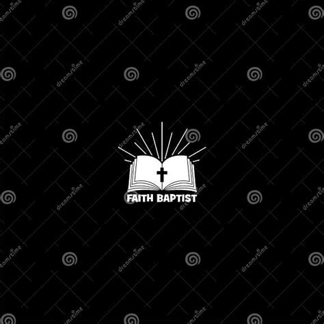 Baptist Church Symbol Icon Isolated on Dark Background Stock Vector ...