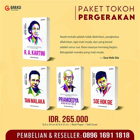 Jual Paket Buku Biografi Tokoh Pergerakan Indonesia|Shopee Indonesia