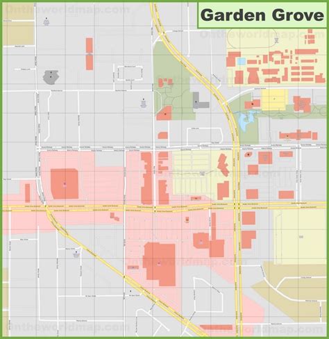 Garden Grove downtown map