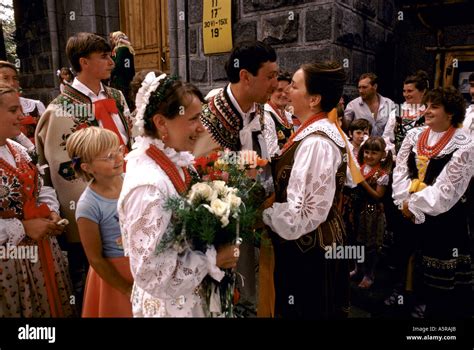 Colourful happiness poland tradition rite of passage hi-res stock ...