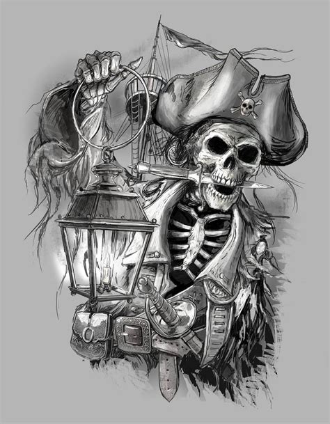 Skulls Drawing, Tatoo Art, Tattoo Design Drawings, Pirate Skull Tattoos ...