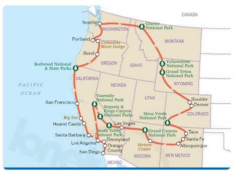 30 days West Coast USA Roadtrip plan - Is it doable? Planning to start ...