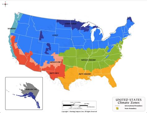 Climate Map Of United States Climate Zones