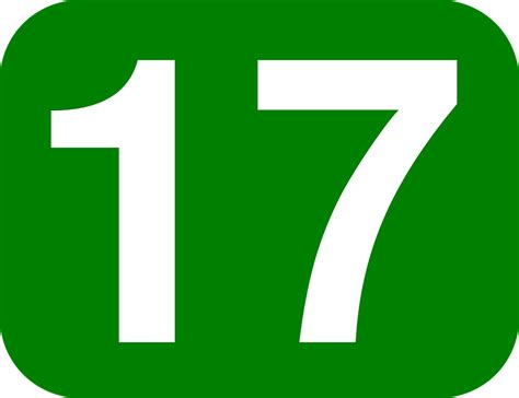 Number 17 Clipart