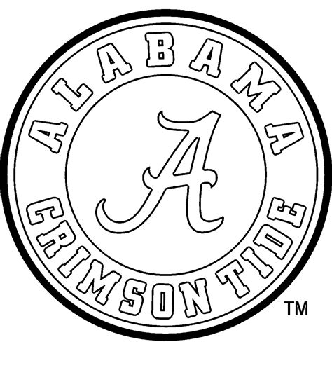 Alabama Football Coloring Pages - Coloring Home