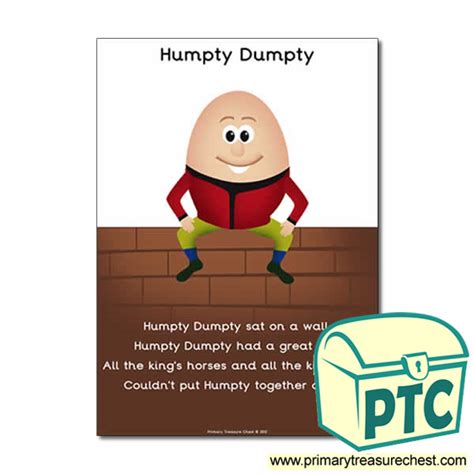 Humpty Dumpty Poem Printable - Printable Word Searches