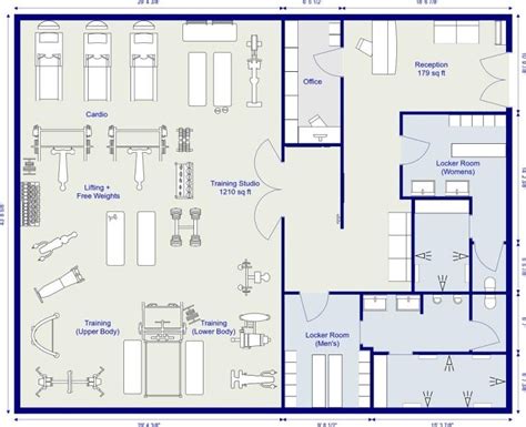 Gym Floor Plans Dimensions