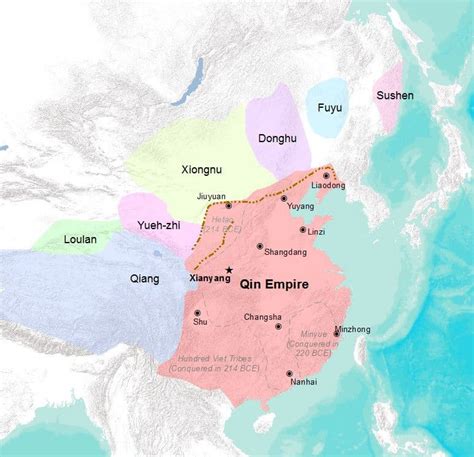 Map Of Qin Dynasty