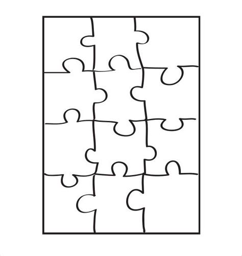 Puzzle Piece Template | Free & Premium Templates Free Printable Puzzles ...