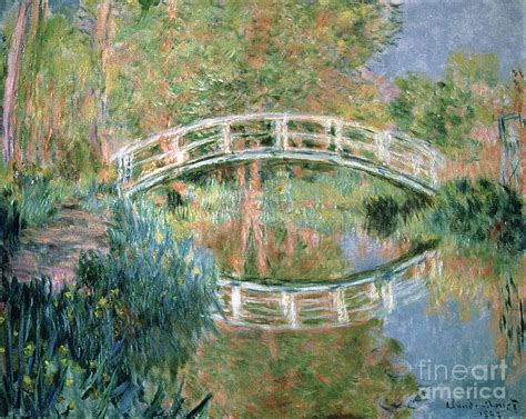 The Japanese Bridge Painting by Claude Monet - Pixels