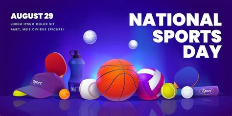 National Sports Day Banner - Free Vectors & PSDs to Download