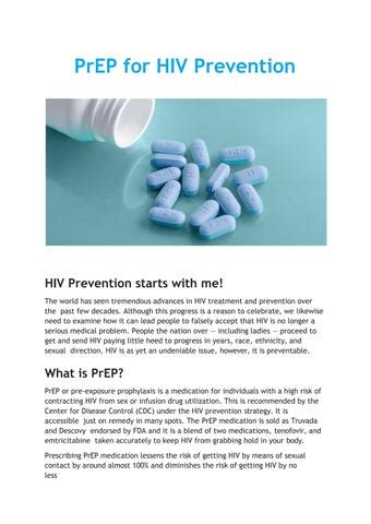 PrEP for HIV Prevention and Effectiveness and Side-Effects of PrEP by ...