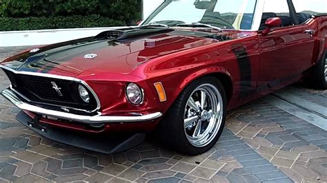 1969 Ford Mustang Red Convertible