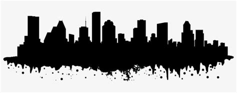 Houston Skyline Png Black And White Download - Houston Skyline ...