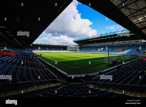 General view inside Elland Road Stadium ahead of today's game Stock ...