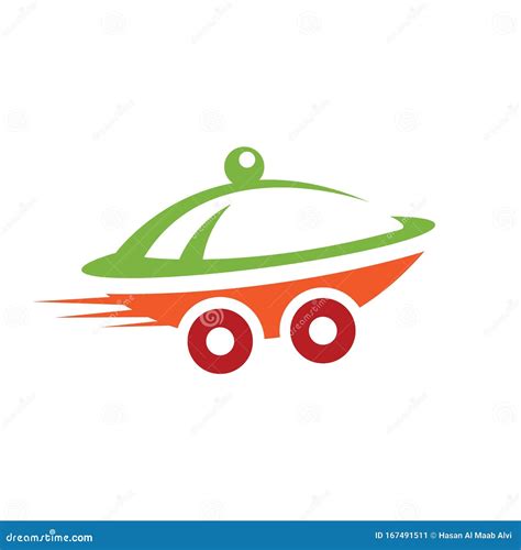 Food Delivery Logo Design Template. Stock Vector - Illustration of ...