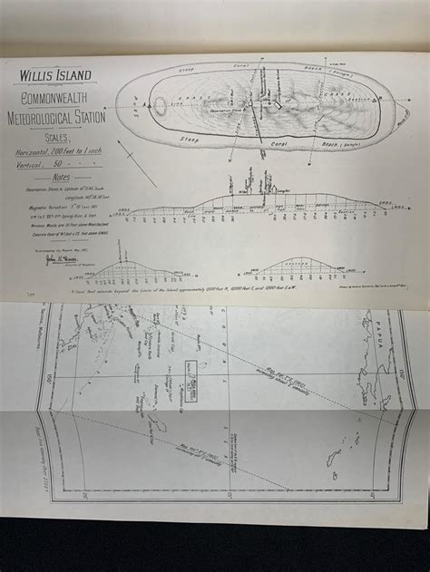 Sold Price: 1922 Willis Island Map North Queensland - Invalid date AEST