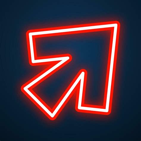 arrow sign neon effect vector 24658500 Vector Art at Vecteezy