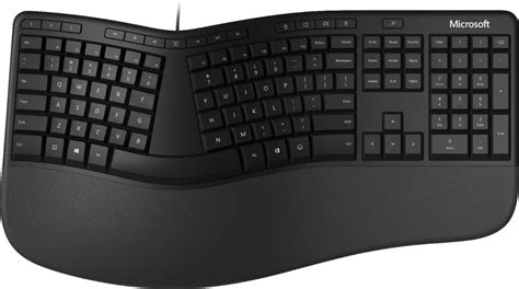 Microsoft Ergonomic Wired Keyboard and Mouse Bundle Black RJU-00001 ...