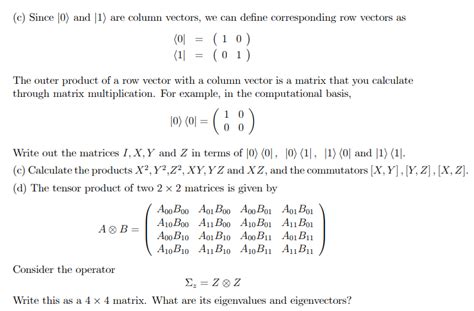 Solved Consider the three-plus-one Pauli matrices: 1 0 00 0 | Chegg.com