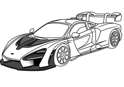 Dibujos de McLaren para Colorear - Dibujos-Online.Com