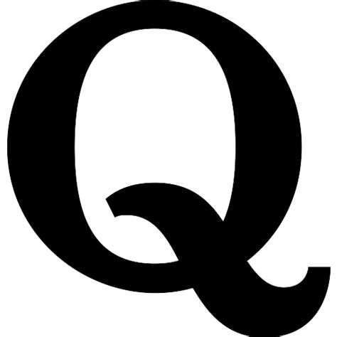 Quora icon vector 06