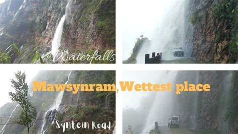 SYNTEIN ROAD WATERFALLS || MAWSYNRAM ||MEGHALAYA | || WETTEST PLACE ON ...