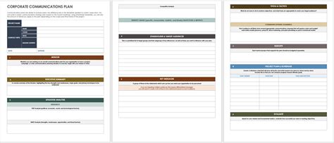 Internal Communication Plan Templates | Smartsheet