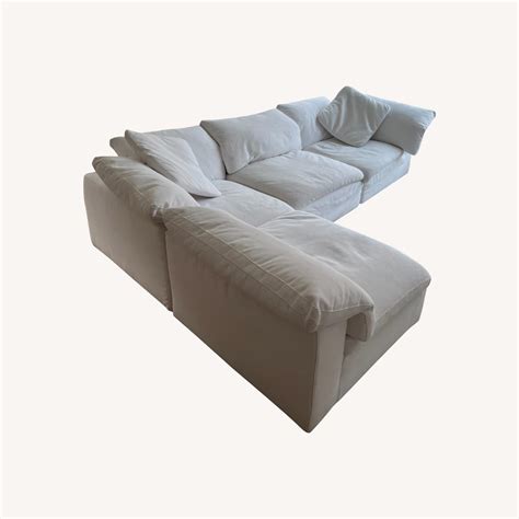 Restoration Hardware Cloud Sofa in White - AptDeco