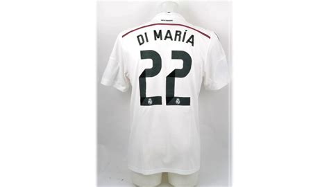 Di Maria's Real Madrid Match-Issue Shirt, UEFA Super Cup 2014 ...