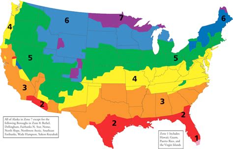 Regional Climate Zone Planting Map For The US Tjs Garden. Building ...