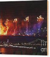 Brooklyn Bridge Fireworks Photograph by Kendall Eutemey - Fine Art America