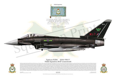 Black Typhoon FGR4 Squadron Print - Print | Squadron Prints