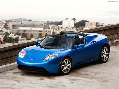 Tesla Roadster Sport Exotic Car Wallpapers #20 of 72 : Diesel Station