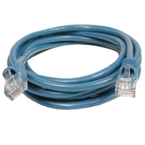 Ethernet CAT5 Patch Cable, 10 Foot Length, Blue - Sealevel