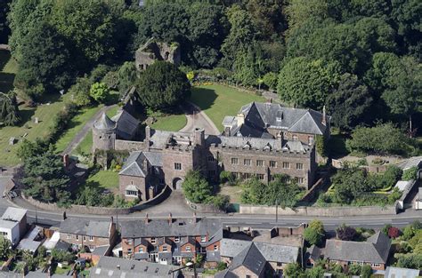 Tiverton Castle in Devon UK - aerial image by John Fielding #tiverton # ...