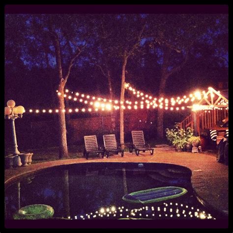 backyard party lights. | Backyard party lighting, Backyard party, Yard ...