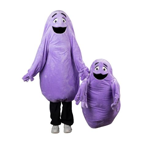 Adult/Kids Purple Grimace Monster Mascot Costume Cartoon Cosplay Props ...