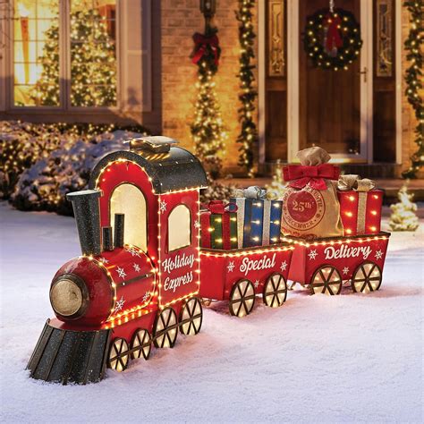 Outdoor Christmas Train Decoration