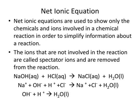 PPT - Net Ionic Equation PowerPoint Presentation, free download - ID ...