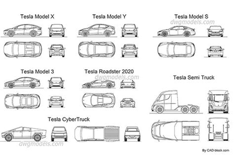 Cars DWG models, free CAD Blocks download