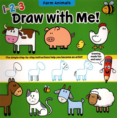 Farm Animal Drawing For Kids