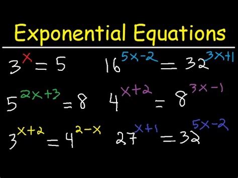 Solving Exponential Equations X On Both Sides - Tessshebaylo