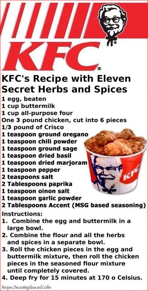 Pin by Walker Boh on recipe | Kfc recipe, Restaurant recipes, Recipes