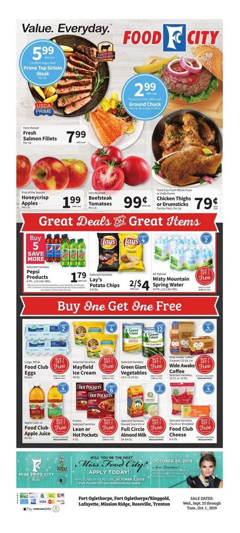 Food City Weekly Ad Sep 25 – Oct 01, 2019