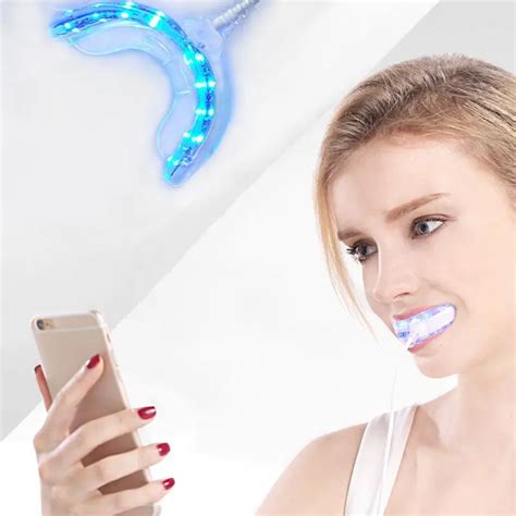 Portable Smart LED Teeth Whitening Device 3 USB Ports For Android IOS ...